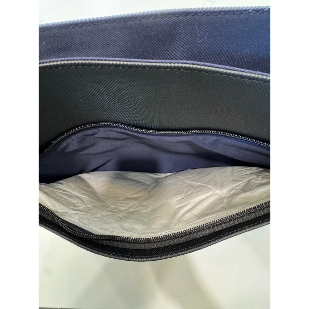 Lacoste Messenger Bag Adjustable Strap Black Mens NEW NWT